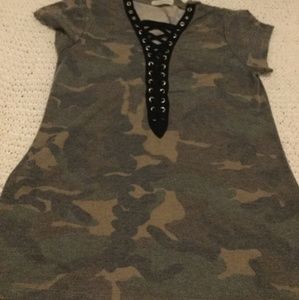 camo cut shirt